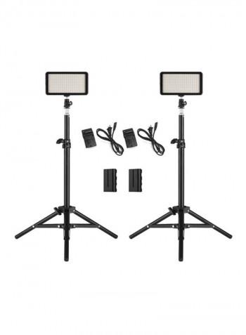 LED Dimmable Photography Light With Accessories White