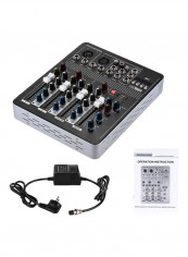 Professional 4-Channel Mic Line Audio Mixer With 3-Band EQ reviews Professional 4-Channel Mic Line Audio Mixer With 3-Band EQ