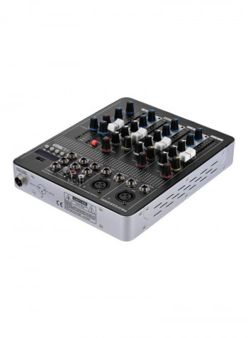 Professional 4-Channel Mic Line Audio Mixer With 3-Band EQ