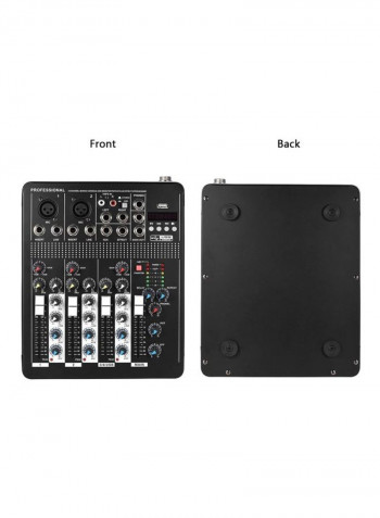 Professional 4-Channel Mic Line Audio Mixer With 3-Band EQ