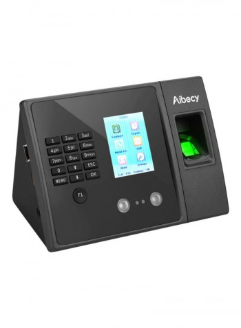 Biometric Time Attendance Machine Black