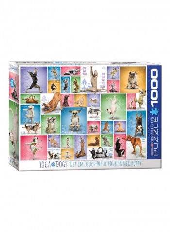 1000-Piece Yoga Dogs Jigsaw Puzzle Set 6000-0954