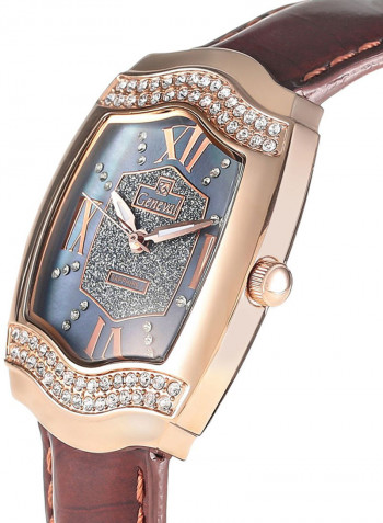 Women's Leather Analog Watch GLS134RPEO