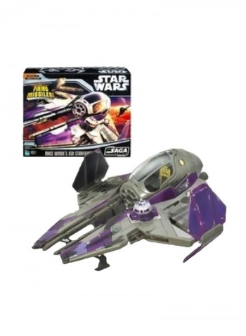 Firing Missiles: Mace Windu Jedi Starfighter Vehicle