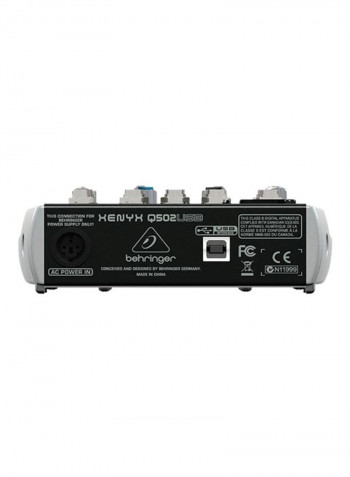 Xenyx Audio Mixer Q502USB Black/ Grey