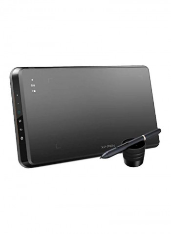 Digital Drawing Graphics Tablet With Pen Black