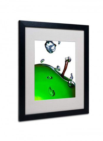 Granny Splash II Canvas Wall Art Green/White 16 x 20inch
