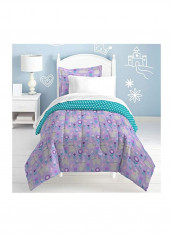 7-Piece Polyester Ultra Soft Comforter Set Polyester Purple/Blue Full