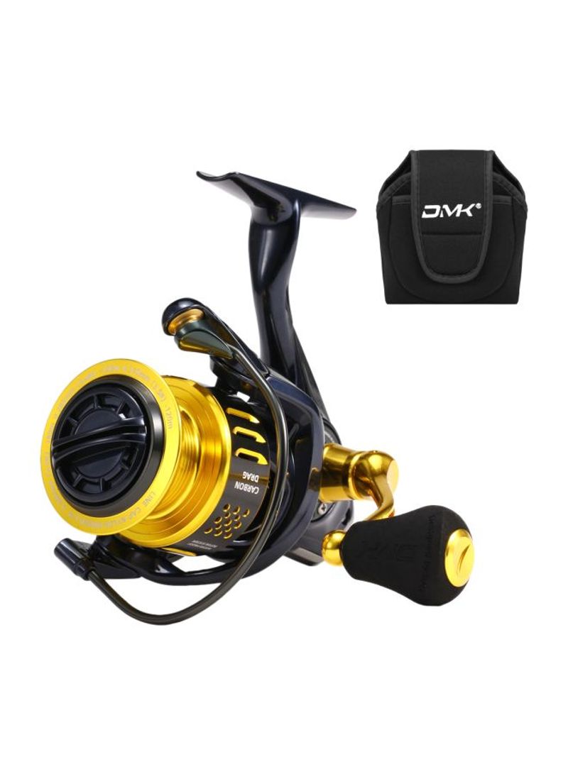 Spinning Fishing Reel With Bag 13x12.5x8cm