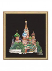 Cross Stitch Kit Black/Green/Blue