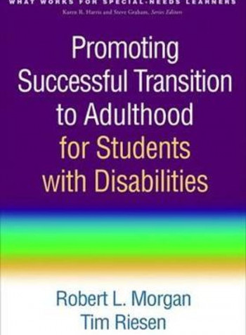 Promoting Successful Transition To Adulthood For Students With Disabilities Hardcover English by Robert L. Morgan