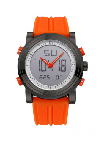 Men's Waterproof Silicone Multifunctional Analog/Digital Watch NNSB03704557