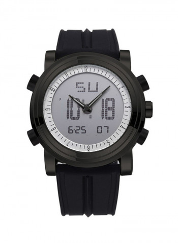Men's Waterproof Silicone Multifunctional Analog/Digital Watch NNSB03704558