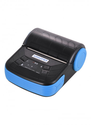 Bluetooth Thermal Printer 15.0 x 13.7 x 8.3centimeter Black/Blue
