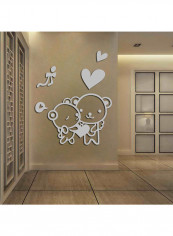 3D Cartoon Wall Sticker White 60x90cm