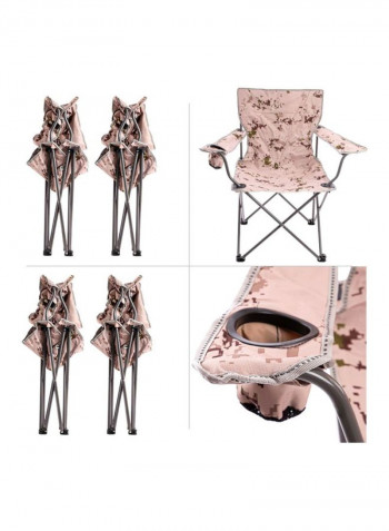 5-Piece Foldable Camping Table And Chair Set
