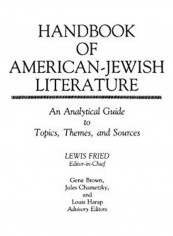Handbook Of American-Jewish Literature Hardcover English by Lewis Fried - 2019