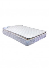 Pillow Top Medicated Mattress Light Blue/White Double/Full