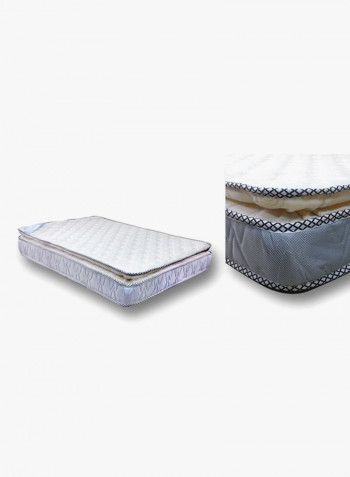 Pillow Top Medicated Mattress Light Blue/White Double/Full