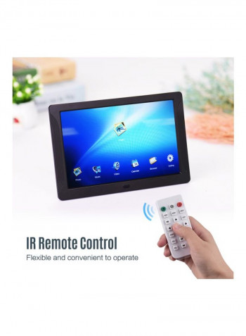 LED Digital Photo Frame With Remote Control Black