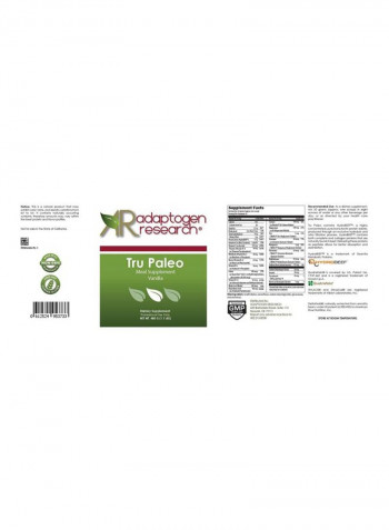 Tru Paleo Meal Supplement - Vanilla Flavored