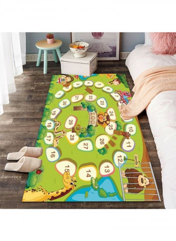 Cartoon Animal Pattern Rug Multicolour 80x180cm