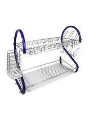 Dish Rack Silver/Blue 16inch reviews Dish Rack Silver/Blue 16inch