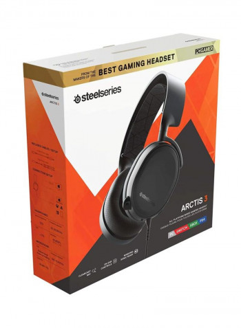 Arctis Over Ear Headphones With Mic Black