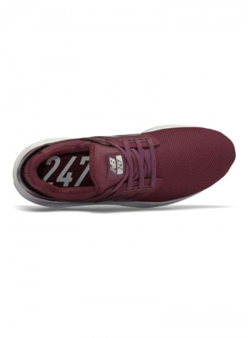 247 Sneakers in Red Burgundy