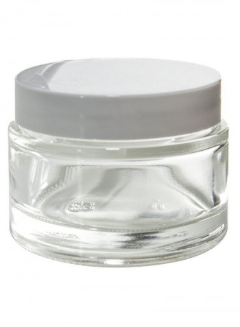 Pack Of 12 Thick Wall Balm Jar Clear/Grey
