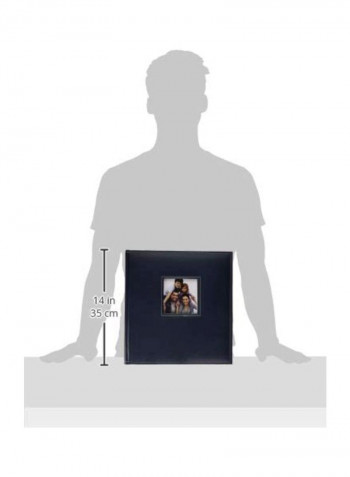 Faux Leather Photo Album Black 12x13inch