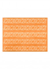 Vase Printed Decorating Mat Orange/White 11.8x15.8x11.8inch