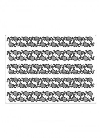 Vase Printed Decorating Mat Orange/White 11.8x15.8x11.8inch