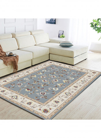 European Style Floral Non-Skid Floor Mat Multicolour 80(W)x180 (L)centimeter
