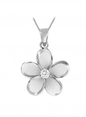 925 Sterling Silver Plumeria Pendant Necklace reviews 925 Sterling Silver Plumeria Pendant Necklace