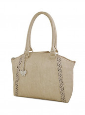Polyester Blend Shoulder Bag BNS 0613CRM Off White