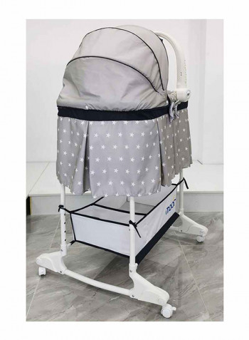 4 In 1 Convertible Soffy Baby Cradle - Dark Grey