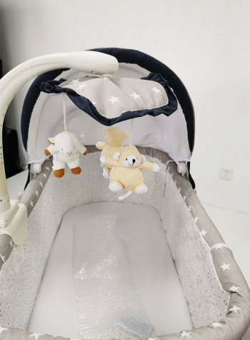 4 In 1 Convertible Soffy Baby Cradle - Dark Grey