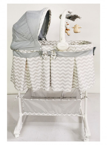 4 In 1 Convertible Soffy Baby Craddle - Grey