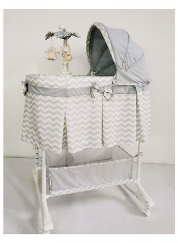 4 In 1 Convertible Soffy Baby Craddle - Grey