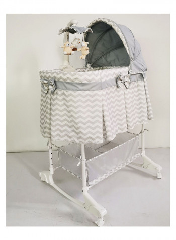 4 In 1 Convertible Soffy Baby Craddle - Grey