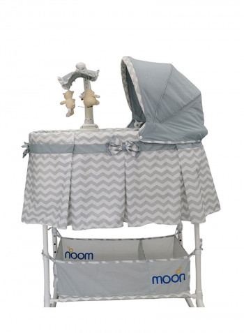 4 In 1 Convertible Soffy Baby Craddle - Grey