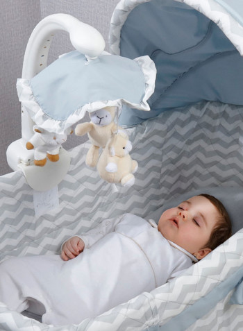 4 In 1 Convertible Soffy Baby Craddle - Grey