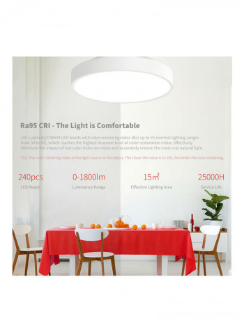 Yeelight Smart LED Ceiling Light (Upgrade Version) White 36*9*36cm