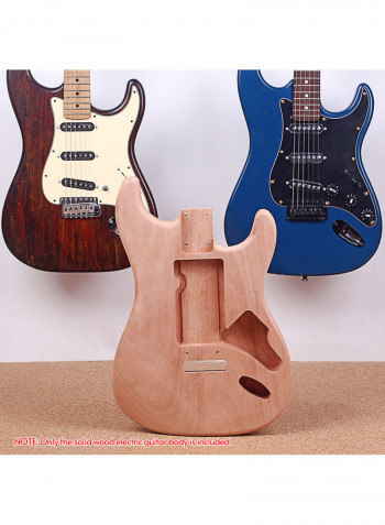 ST Electric Natural Wood Walnut Guitar Body