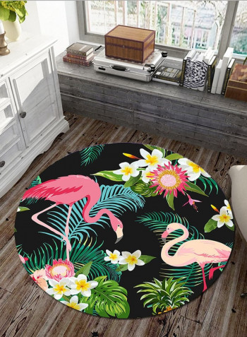 Classic Floral Print Living Room Floor Mat Multicolour Lcm