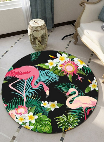 Classic Floral Print Living Room Floor Mat Multicolour Lcm