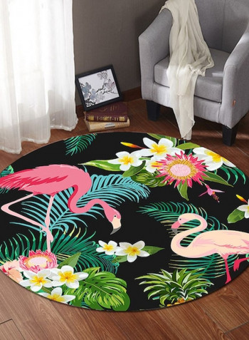 Classic Floral Print Living Room Floor Mat Multicolour Lcm