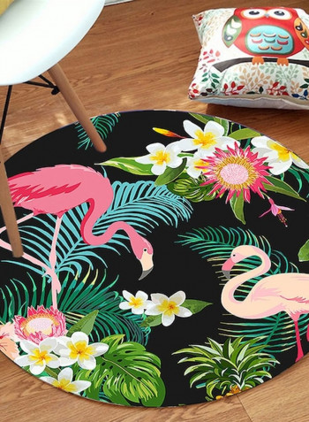 Classic Floral Print Living Room Floor Mat Multicolour Lcm