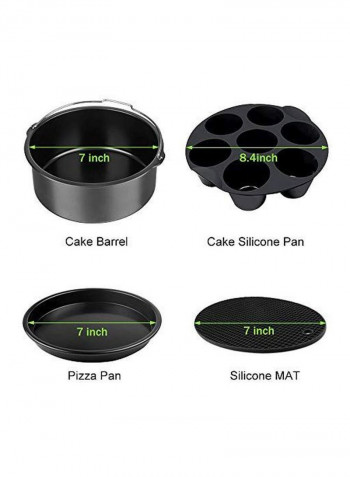 9-Piece Air Fryer Accessories Set Black